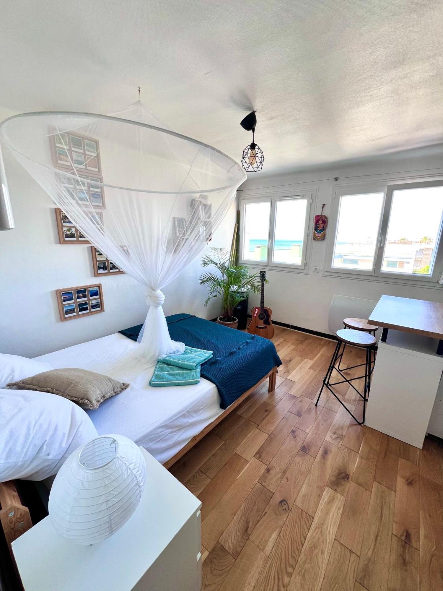 Cosy studio en étage résidence front de mer Palavas-les-Flots Exterior foto